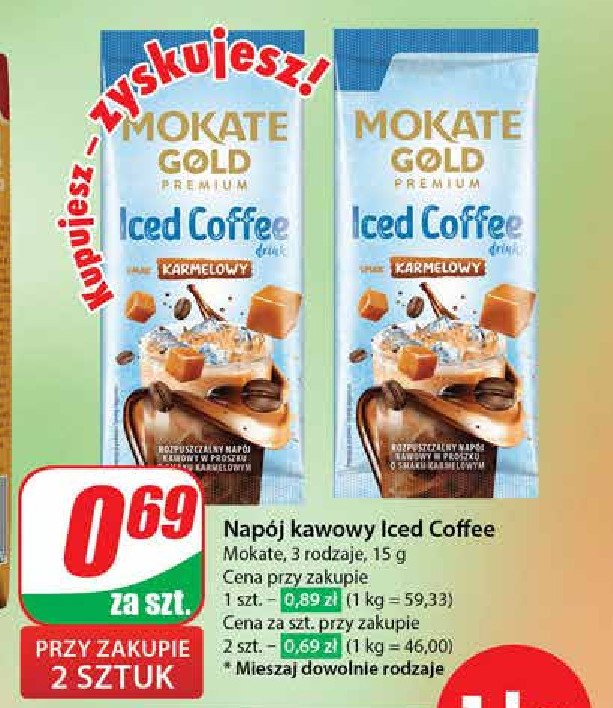 Cappucino latte caramel MOKATE GOLD PREMIUM promocja