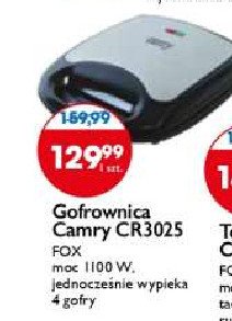 Gofrownica cr3025 Camry promocja