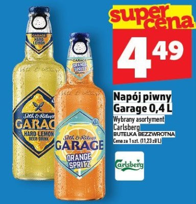 Napój piwny Garage 0,4l promocja w TOPAZ