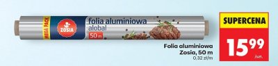 Folia aluminiowa Zosia, 50 m promocja w Biedronka