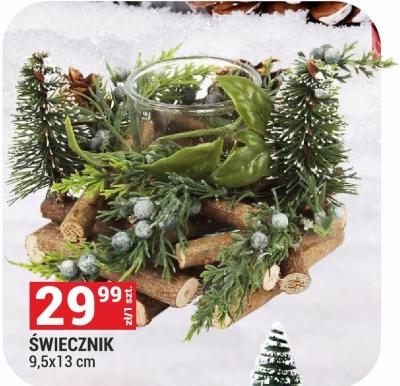 Świecznik 9,5x13 cm promocja w Merkury Market