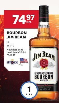 Bourbon Jim Beam White promocja w Stokrotka