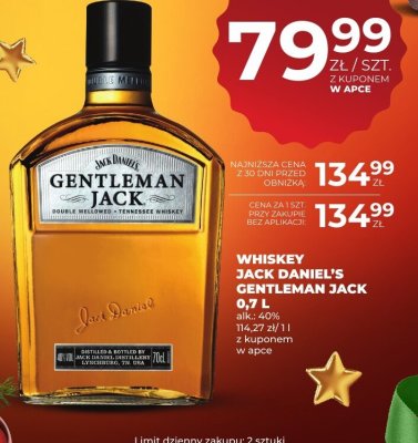 Whiskey Jack Daniel's Gentleman Jack 0,7L promocja w Duży Ben