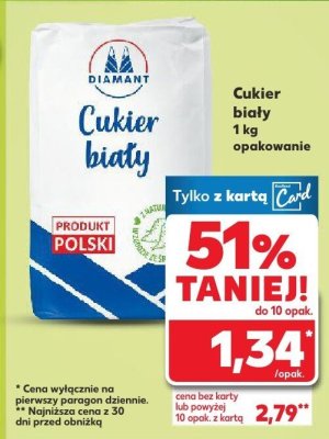 Cukier biały promocja w Kaufland