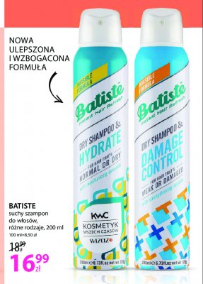 Szampon do włosów damage control Batiste dry shampoo promocja