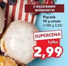 Pączek z nadzieniem wiśniowym promocja w Kaufland