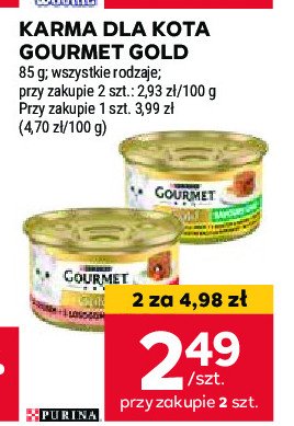 Karma dla kota łosoś-kurczak Purina gourmet promocja