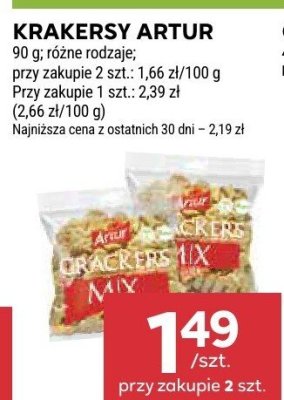 Krakersy Artur promocja w Stokrotka