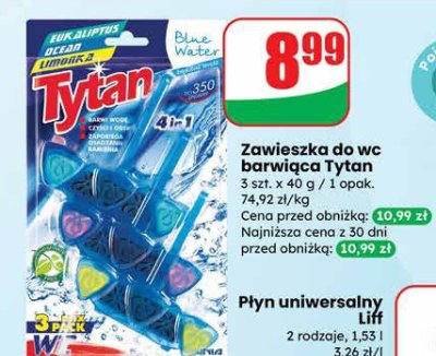 Zawieszka do wc barwiona Tytan promocja w Dino