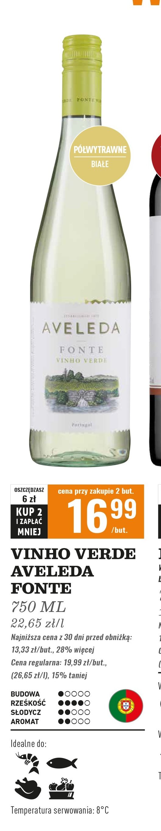 Wino AVELEDA FONTE WINHO VERDE promocja