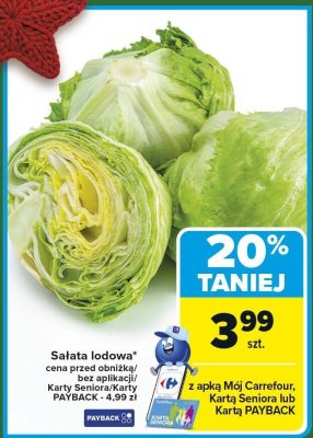 Sałata lodowa Carrefour promocja w Carrefour