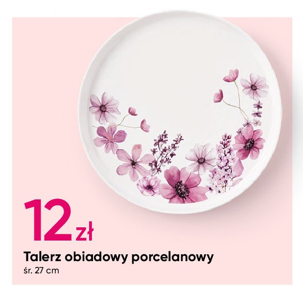 Talerz obiadowy porcelanowy 12 cm promocja