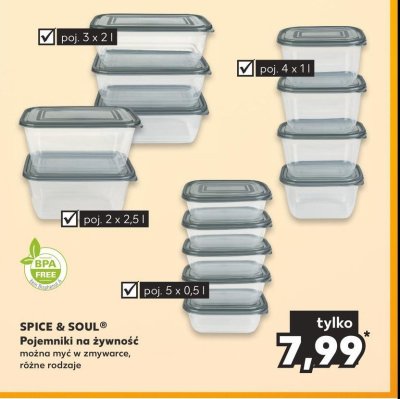 Zestaw pojemników 2.5 l Spice&soul promocja