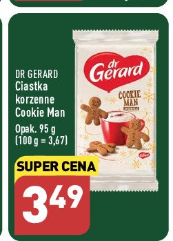 Ciastka cookie man korzenne Dr gerard promocja