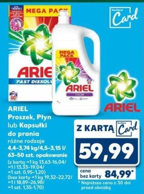 Proszek do prania różne rodzaje promocja w Kaufland