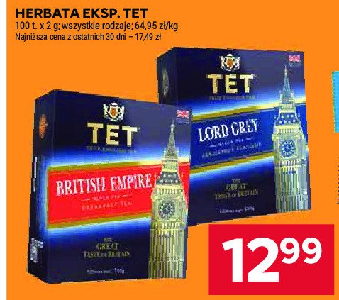 Herbata Tet lord grey promocja