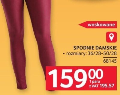 Spodnie damskie promocja w Selgros