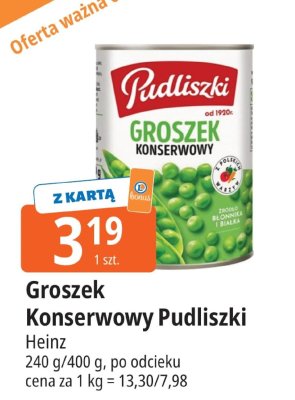 Groszek konserwowy Pudliszki Heinz promocja w Leclerc