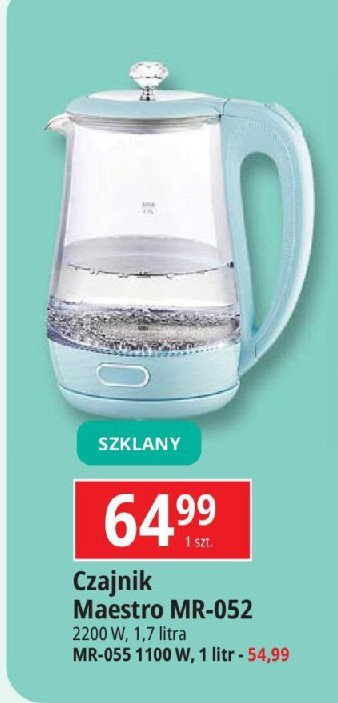 Czajnik mr-055 biały Maestro promocja