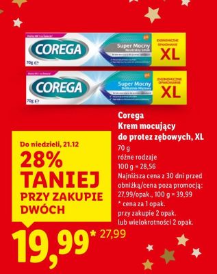 Krem mocujący do protez zębowych XL promocja w Lidl