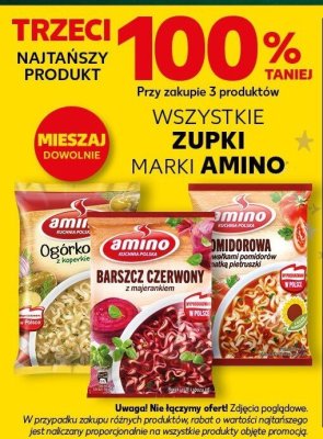 Zupki marki Amino promocja w Kaufland