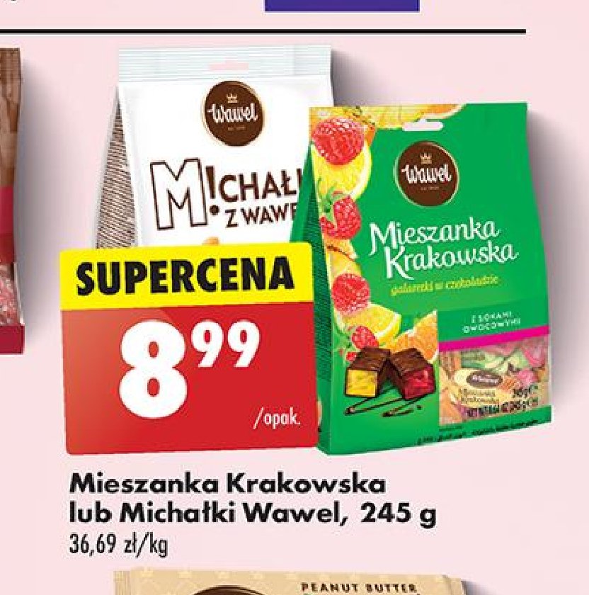 Galaretki w czekoladzie Wawel mieszanka krakowska promocja w Biedronka