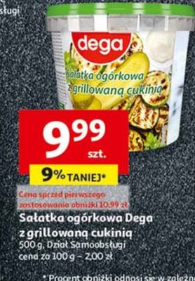 Sa艂atka og贸rkowa z grillowan膮 cukini膮 Dega promocja