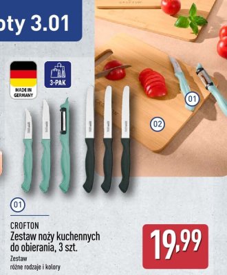 Deski CROFTON Zestaw 3 bambusowych desek promocja w Aldi