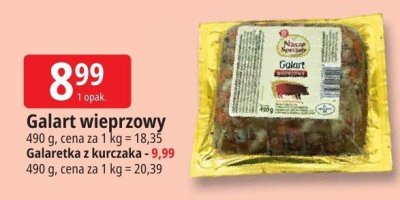 Galart wieprzowy Nasze Smakołyki promocja w Leclerc