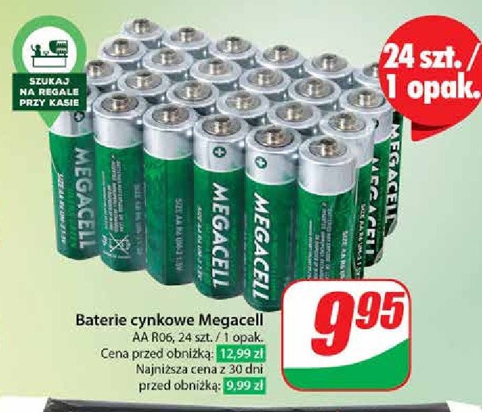 Baterie alkaiczne lr6 Megacell promocja