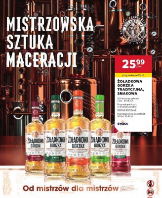 Wódka Żołądkowa gorzka z miętą promocja w Stokrotka