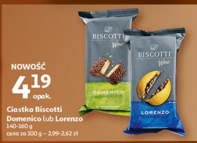 Ciastka Biscotti Domenico lub Lorenzo promocja w Auchan