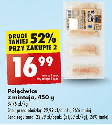 Polędwice z mintaja Family fish promocja