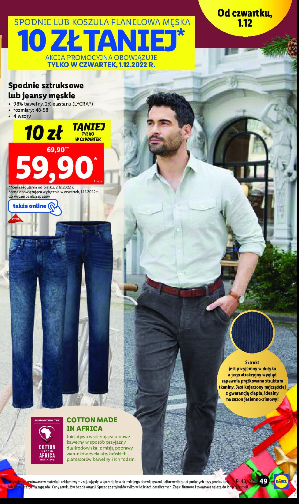 Spodnie jeans męskie CHEROKEE promocja
