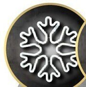 Neon LED śnieżynka promocja w Castorama