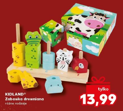 Zabawka drewniana KIDLAND różne rodzaje promocja w Kaufland