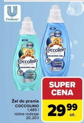 Żel do prania Coccolino 1,485 l różne rodzaje promocja w Carrefour