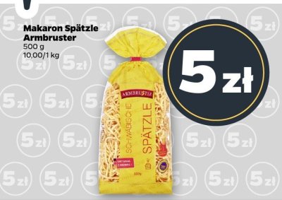 Makaron Spätzle Armbruster promocja w Netto