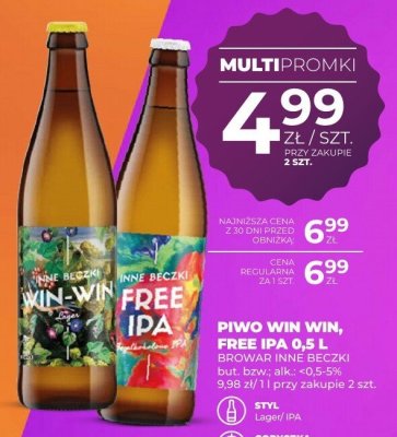 Piwo promocja w Duży Ben