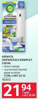 Odświeżacz komplet Airwick 226 ml w promocji również zapas w cenie promocja w Selgros