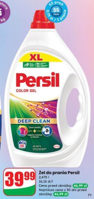 Żel do prania Color Gel Deep Clean 2,475 l promocja w Dino