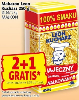 Makaron Leon Kucharz MAJKON promocja w Prim Market