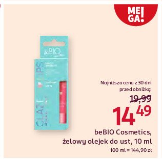 Olejek do ust Bebio cosmetics promocja w Rossmann