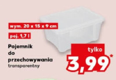 Pojemnik do przechowywania transparentny promocja w Kaufland
