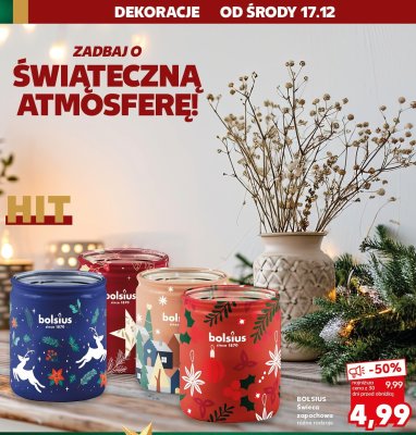 Świeca zapachowa BOLSIUS różne rodzaje promocja w Kaufland