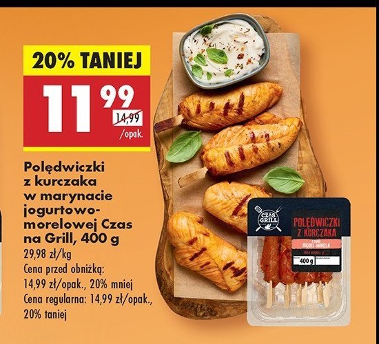 Pol臋dwiczki z kurczaka w marynacie jogurt-mango Czas na grill promocja