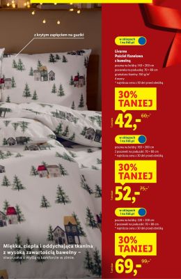 Pościel flanelowa z bawełną 160x200 cm + 2x 70x80 cm promocja w Lidl