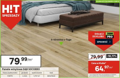 Panele winylowe DĄB SOCORRO promocja w Leroy Merlin