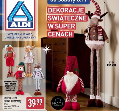 Skrzat świąteczny, różne rodzaje HOME CREATION promocja w Aldi