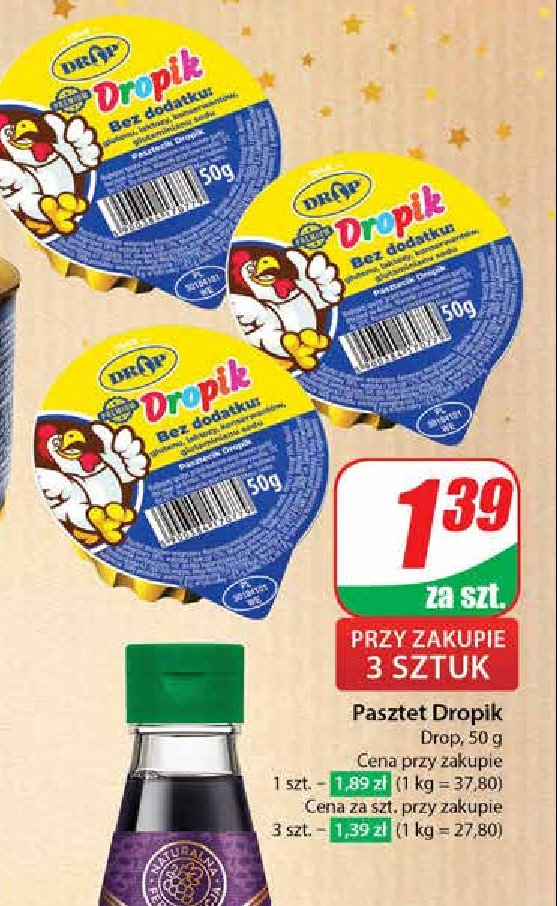 Pasztet dropik promocja